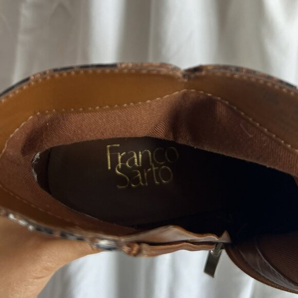 Women's Franco Sarto Snakeskin Booties - Picture 8 of 8